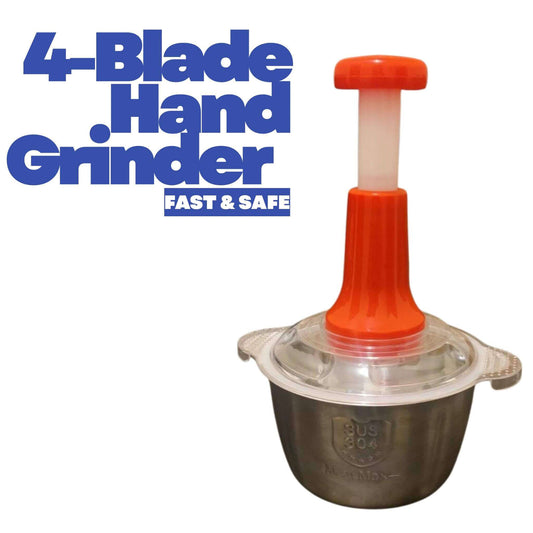 Falkus 4-blade hand push vegetable grinder — compact kitchen chopper